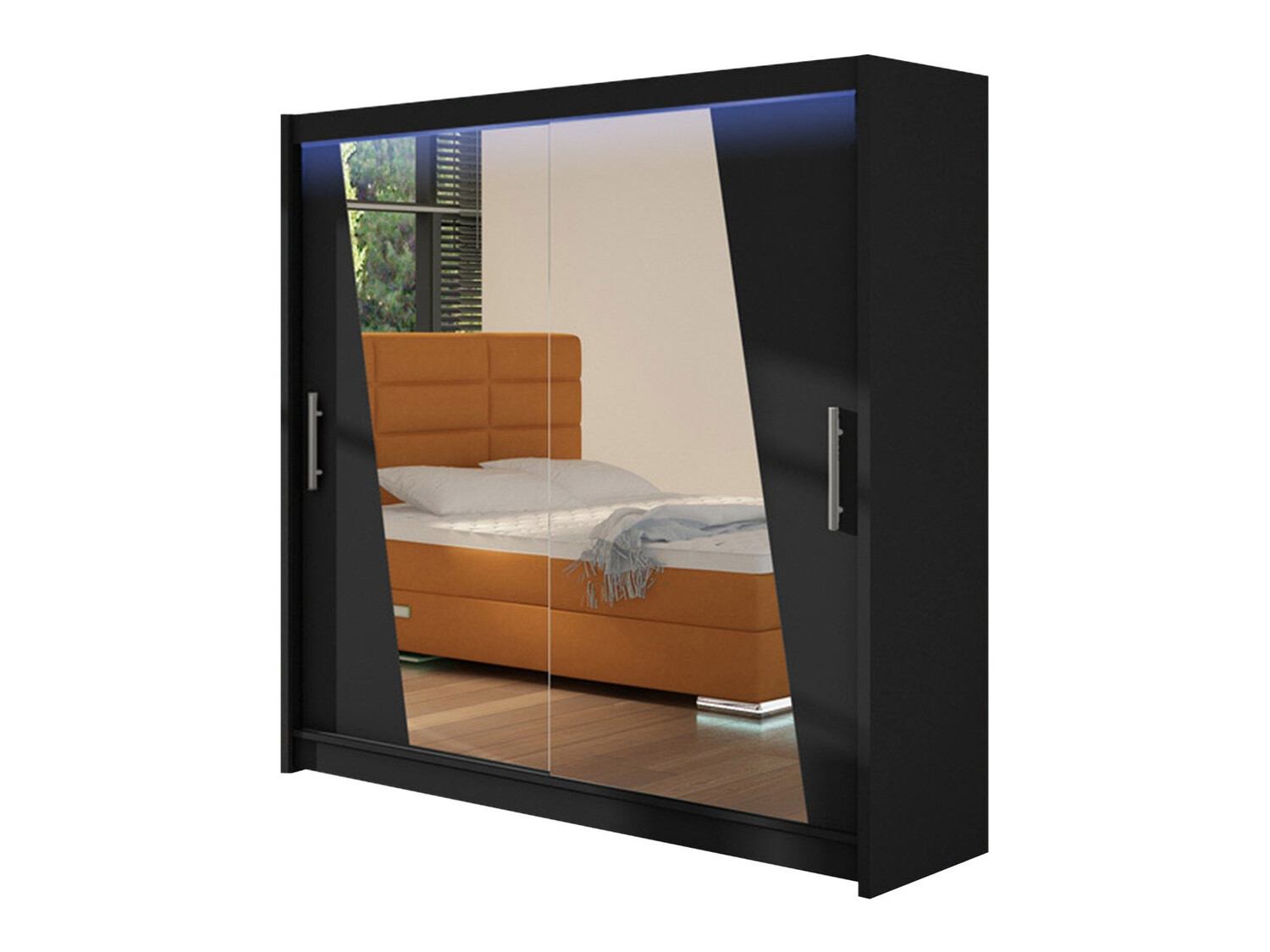 Kledingkast Closico Pallor XIV (Zwart)