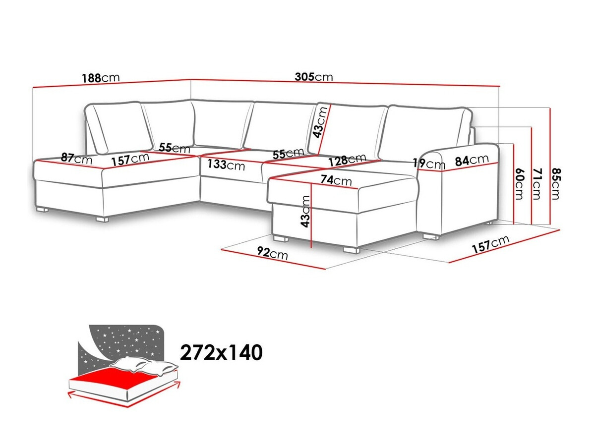 Hoekbank Comfivo Flumen II (Abriamo 04)