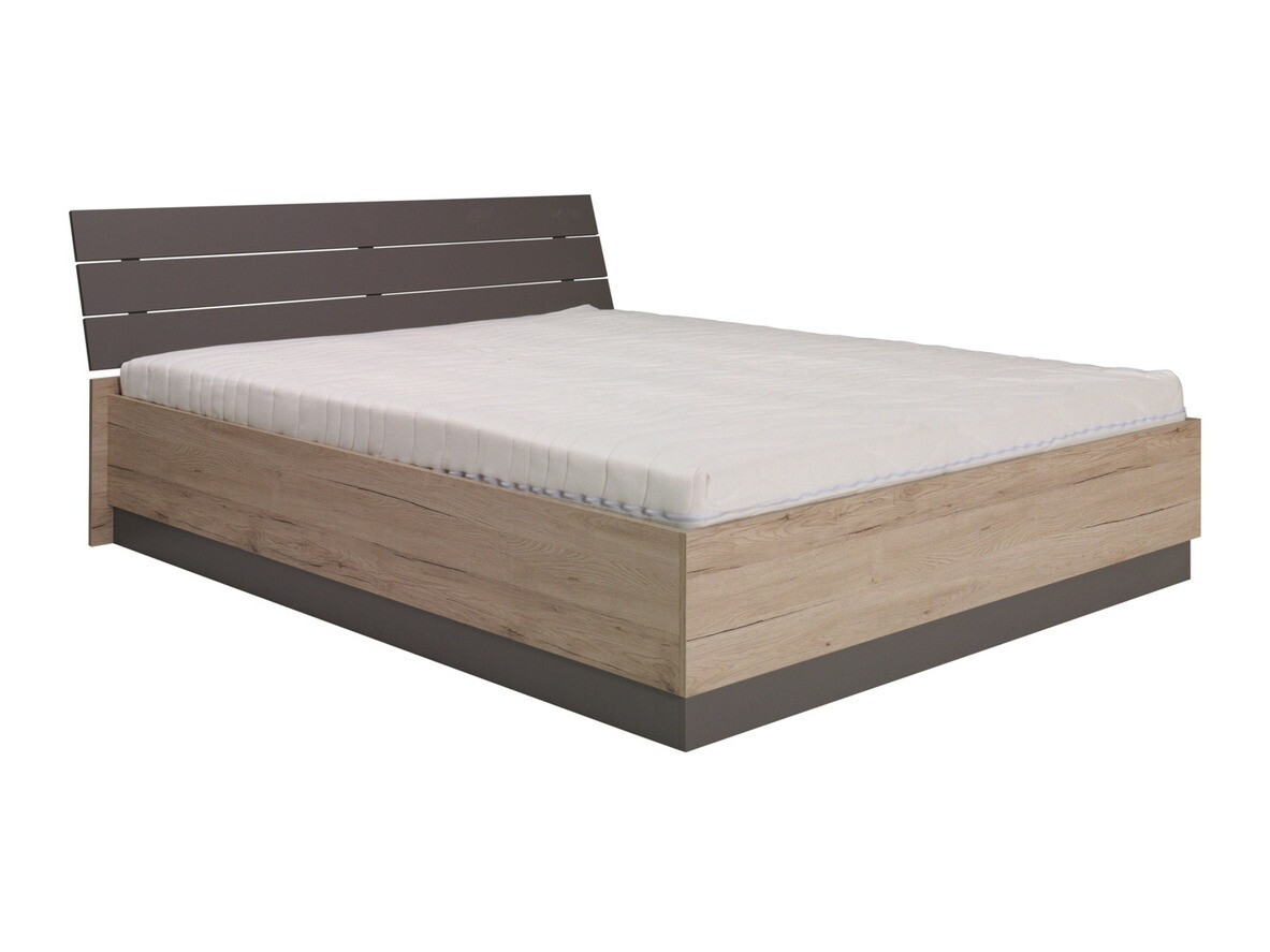 Bed Murrieta 149 (San Remo eik + Grijs)