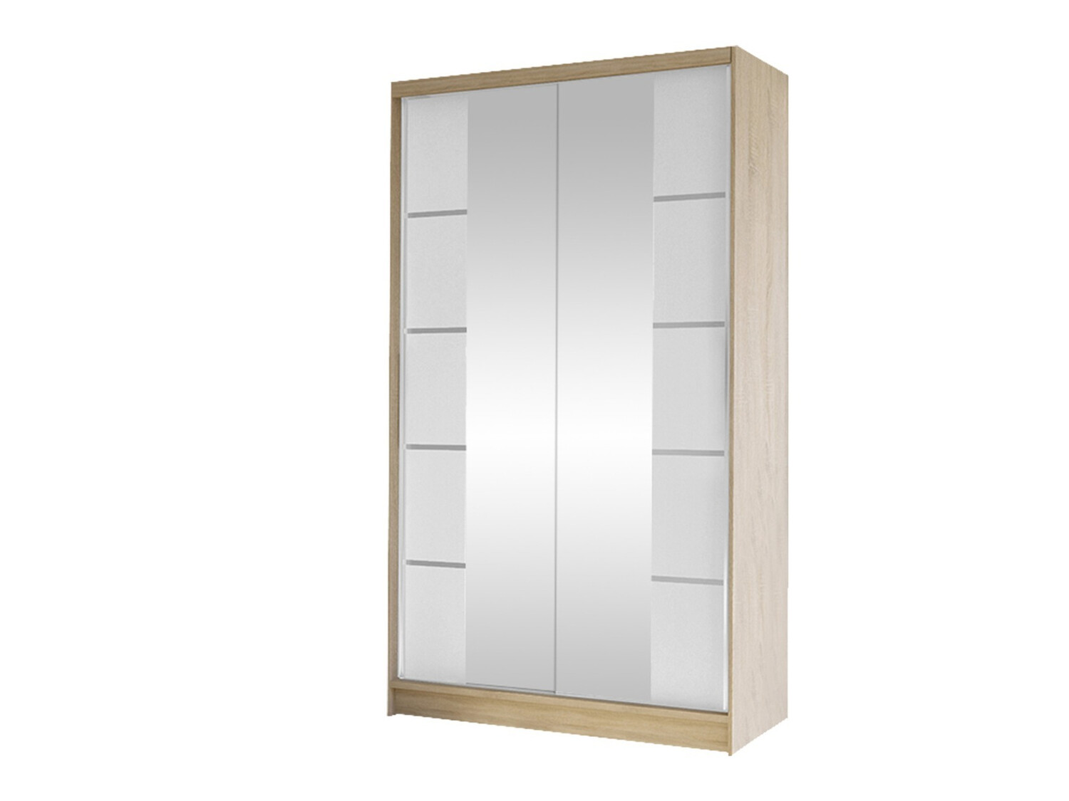 Kledingkast Closico Fractor V (Sonoma eik + Wit)