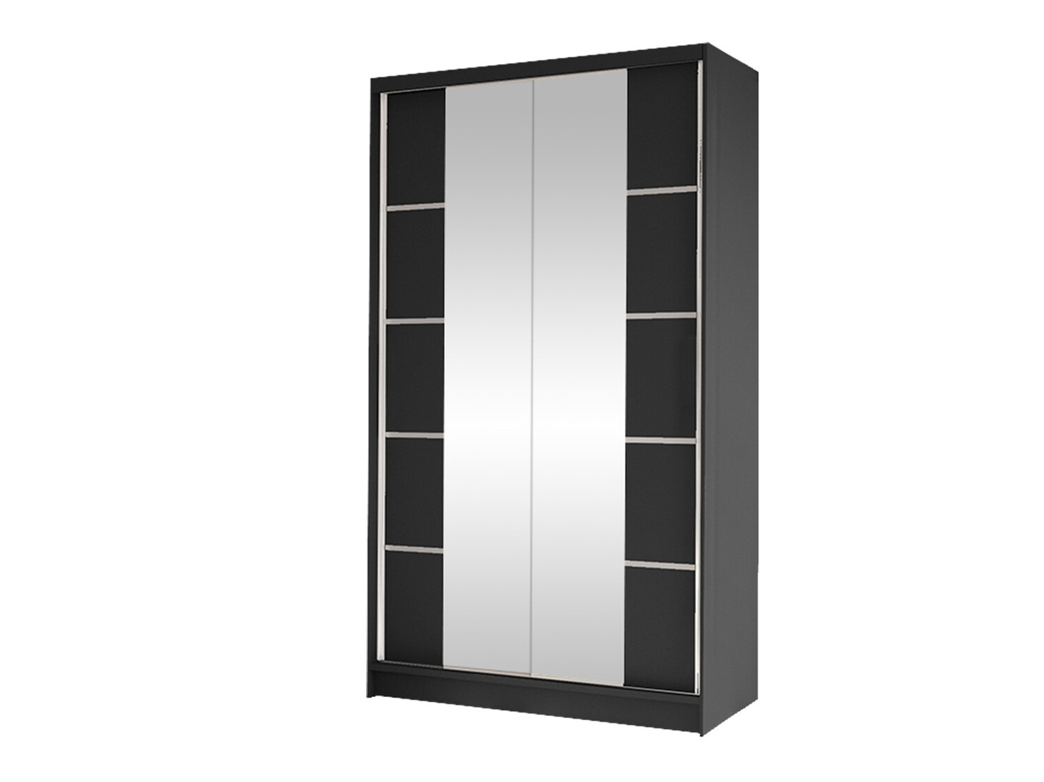 Kledingkast Closico Fractor V (Zwart)