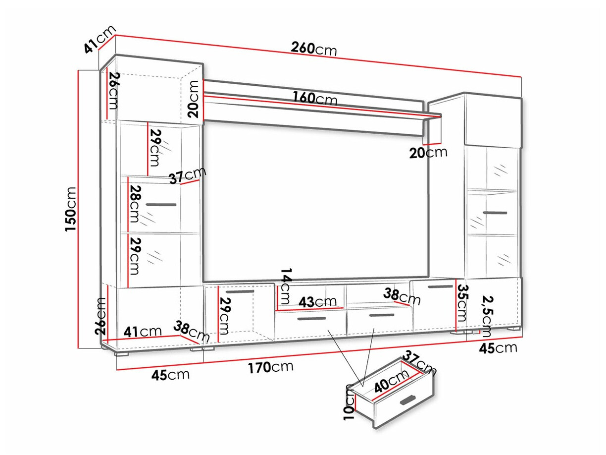 Woonkamerset Topeka 112