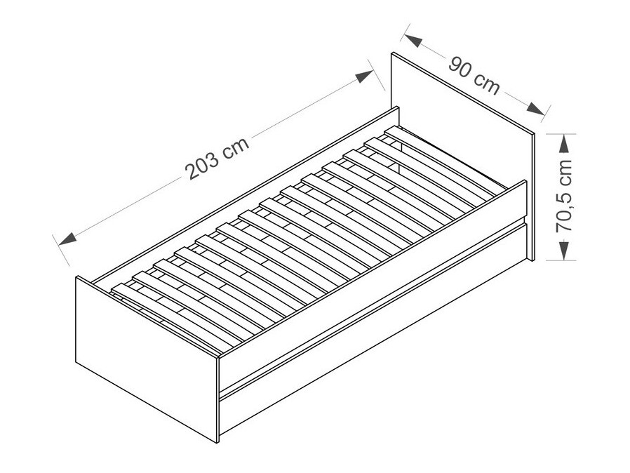 Bed Cirdora 107 (Sonoma eik)