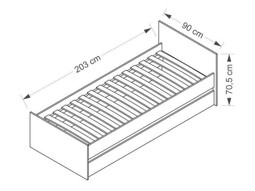 Bed Cirdora 107 (Wit)