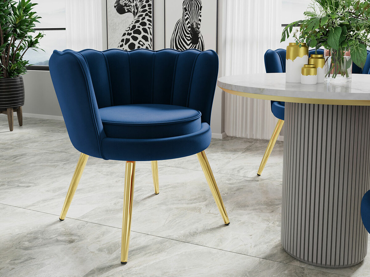 Fauteuil Comfivo Univae (Blauw + Gouden)