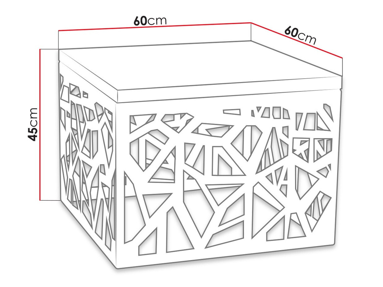 Salontafel Germantown 102 (Matzwart + Glanzend wit)
