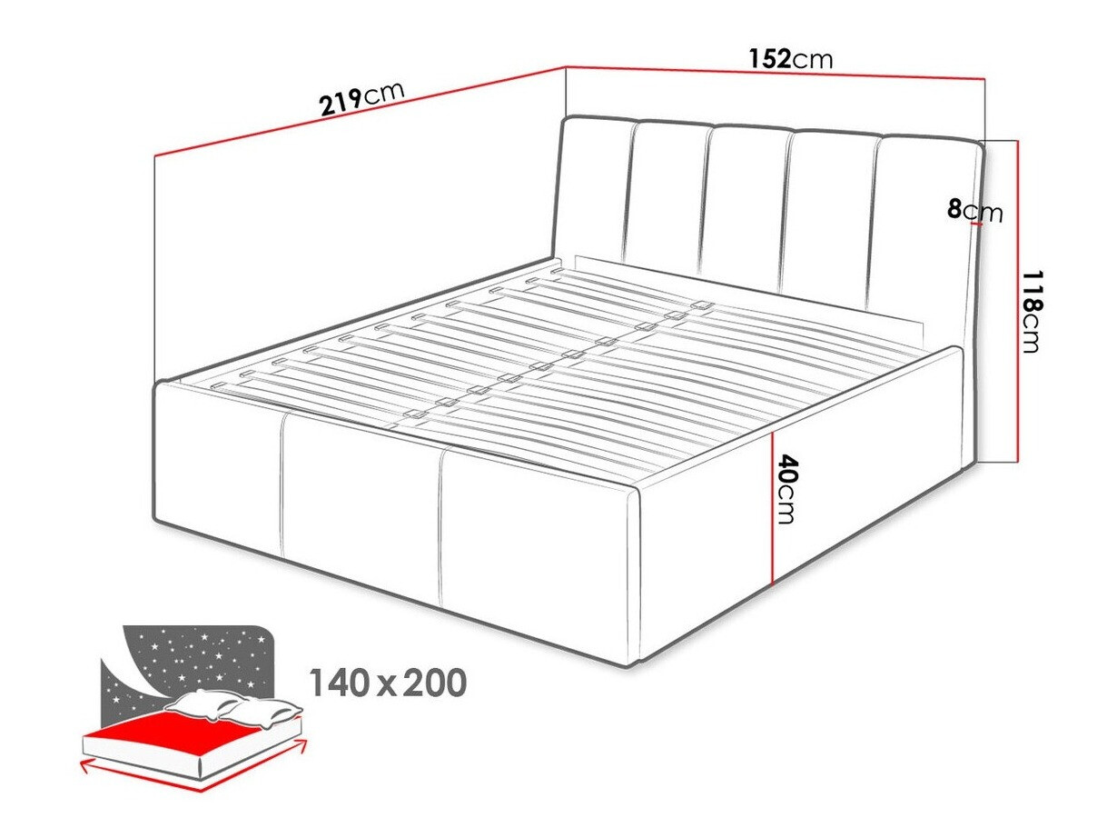 Bed ComfiDream Lumora (Fresh 01)