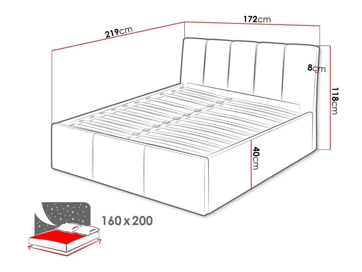 Bed ComfiDream Lumora (Fresh 01)