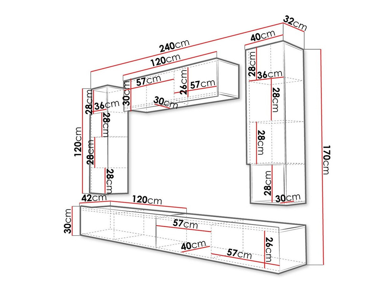 Woonkamerset Stanton 142