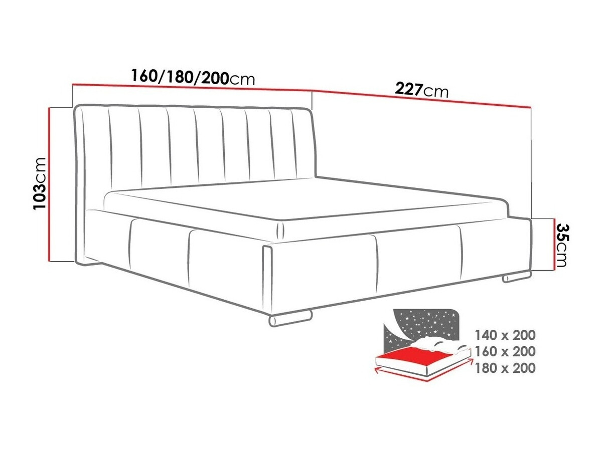 Bed Baltimore 109 (Soft 017)