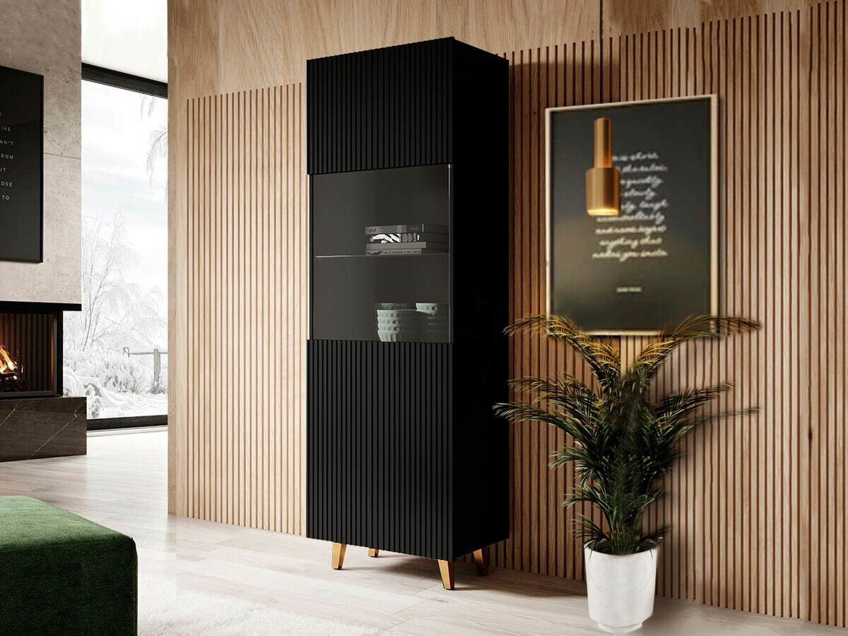 Boekenkast Dicto (Zwart + Gouden)