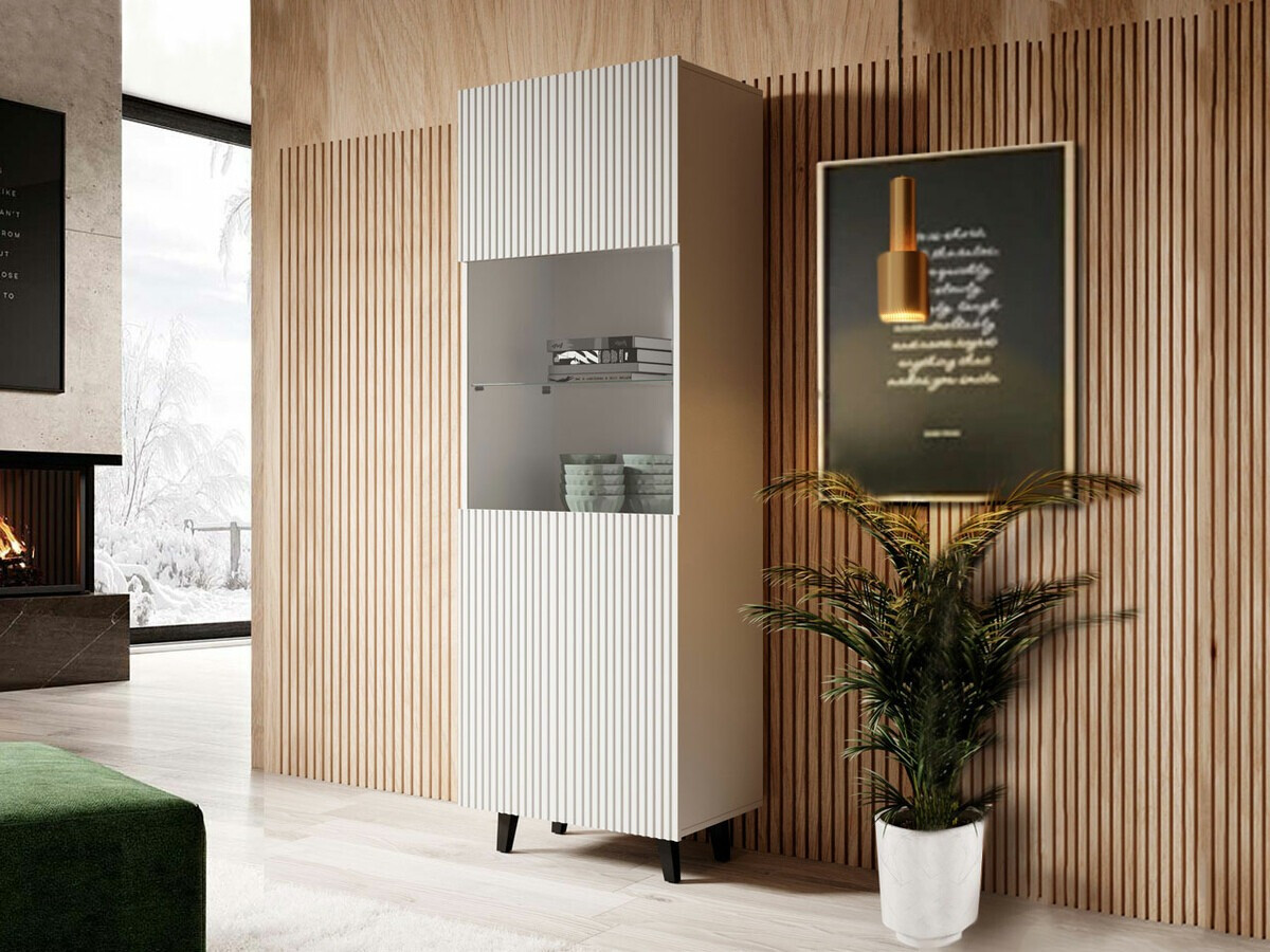 Boekenkast Levmari 108 (Wit + Zwart)