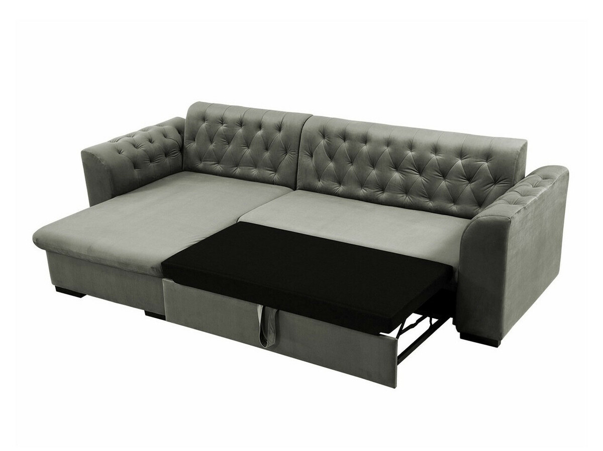 Chesterfield hoekbank Comfivo 252 (Magic Velvet 2250 + Senegal 825)