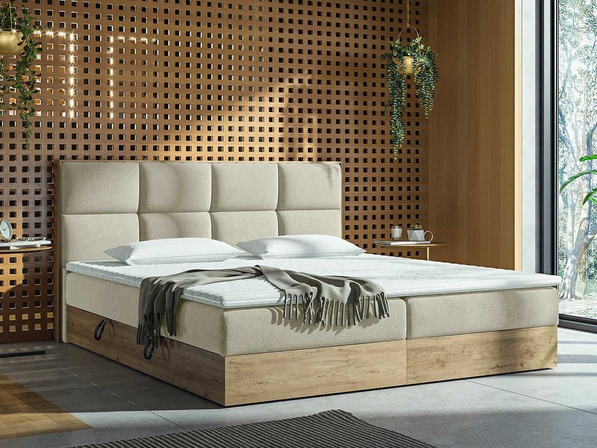 Boxspring ComfiDream Miraena (Gouden eik + Soro 21)