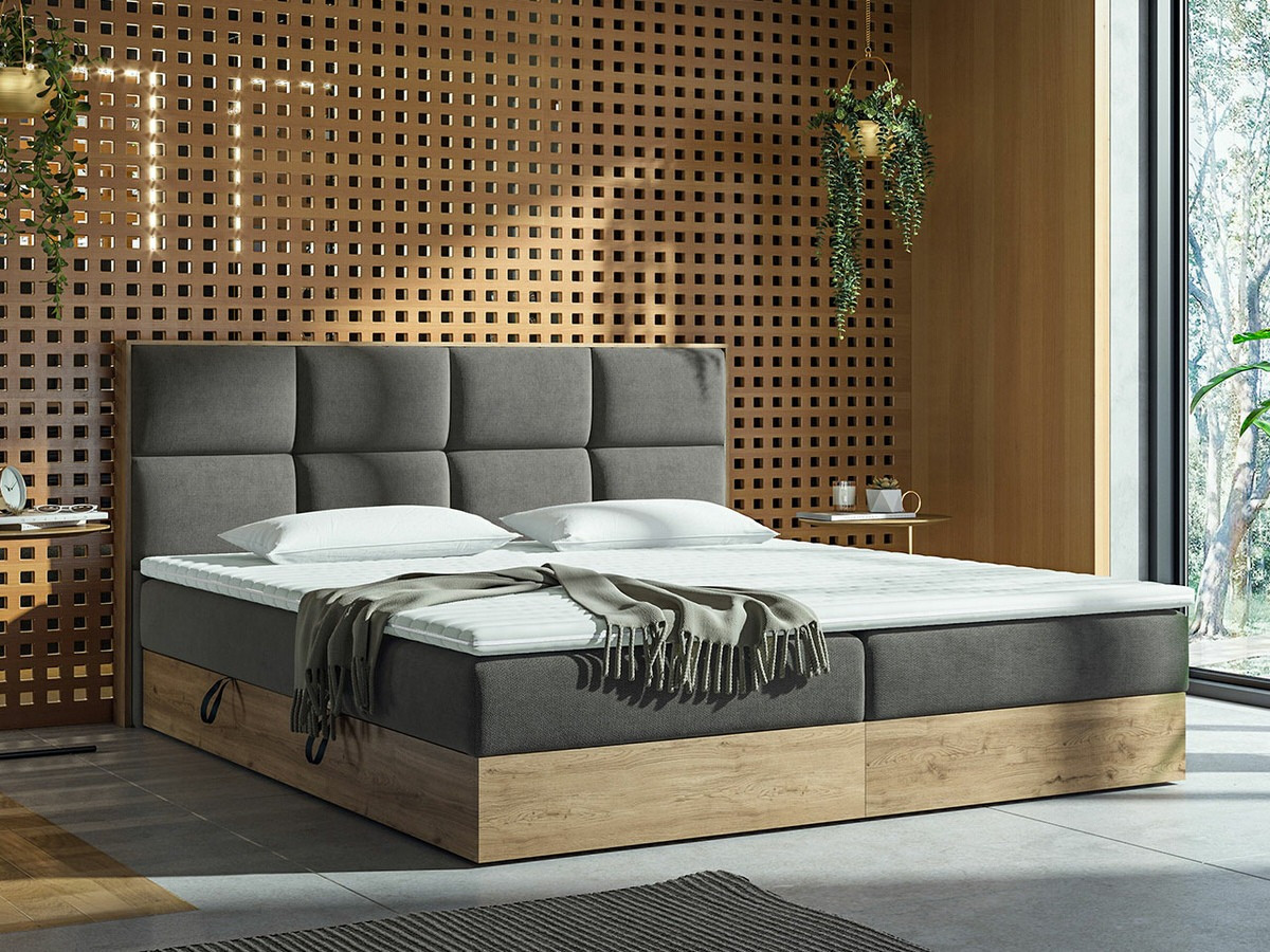 Boxspring ComfiDream Miraena (Gouden eik + Soro 97)