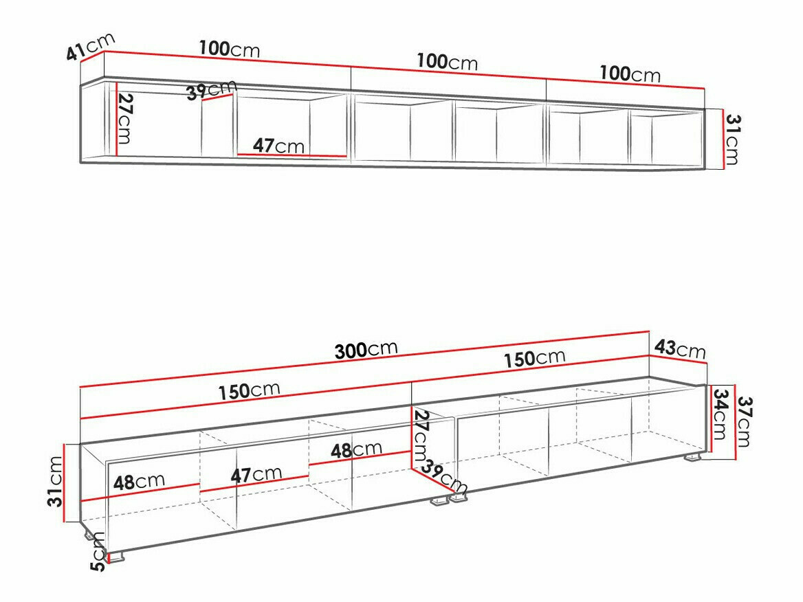 Woonkamerset Tivdalu 153 (Zwart + Glanzend zwart + Artisan eiken)