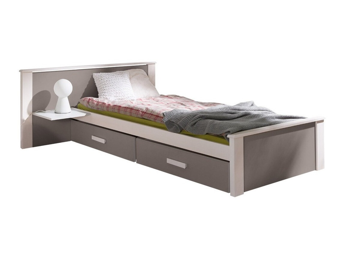 Bed Henderson 117 (Wit + Truffel)