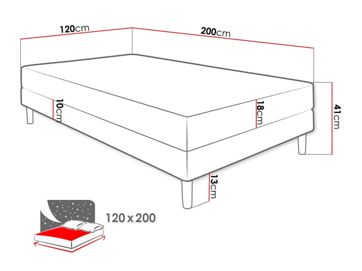 Bed Memphis 126 (Rico 01)