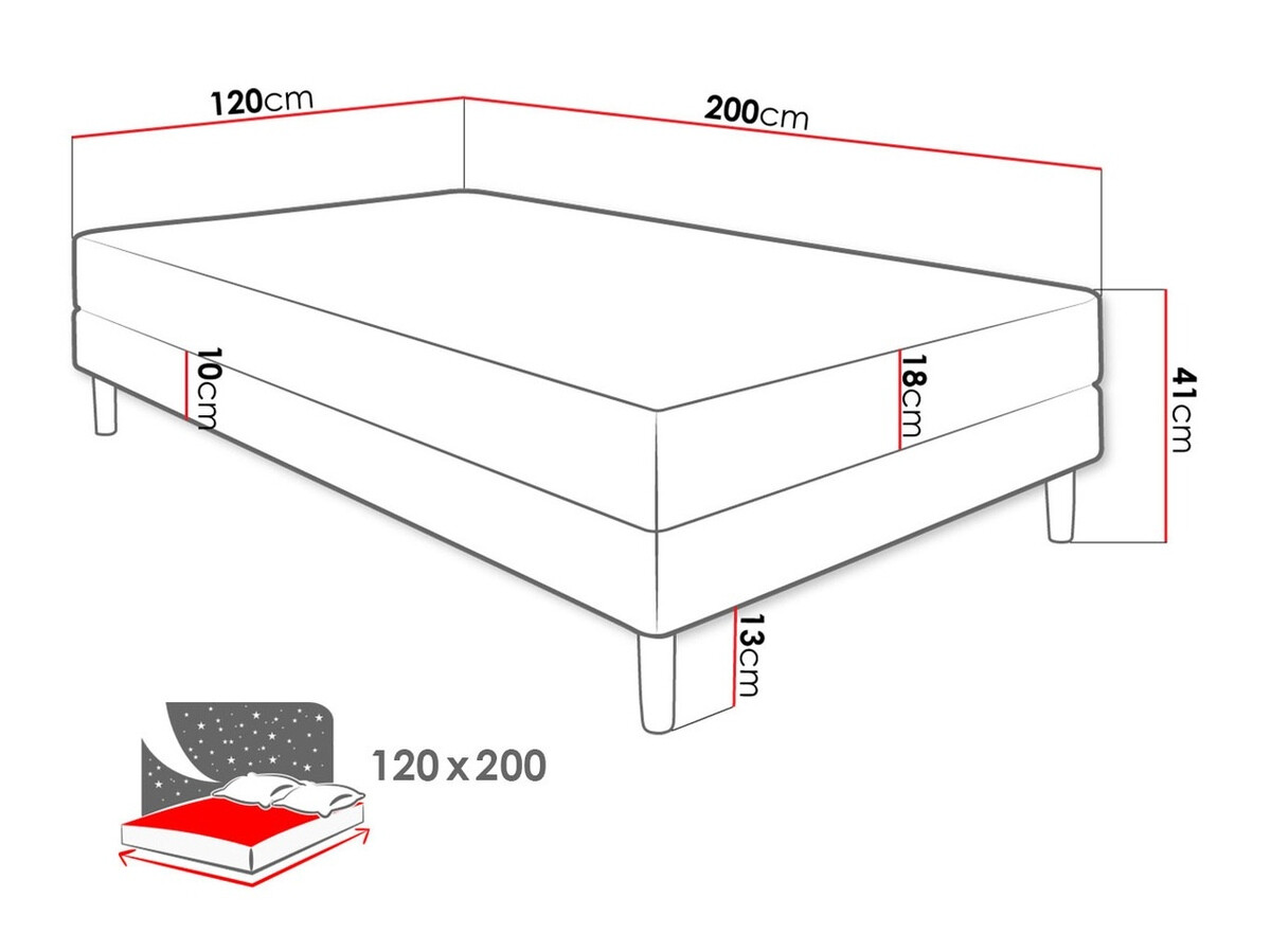 Bed Memphis 126 (Rico 13)