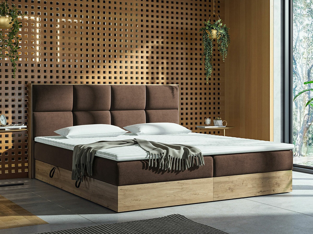 Boxspring ComfiDream Miraena (Gouden eik + Soro 28)