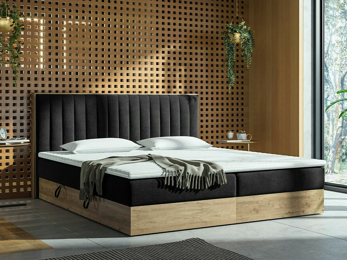 Boxspring ComfiDream Odelra (Gouden eik + Soro 100)