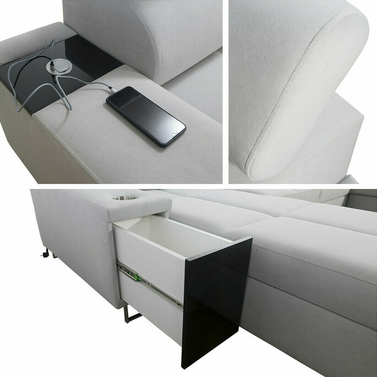 Hoekbank Sarasota 135 (Uttario Velvet 2955)