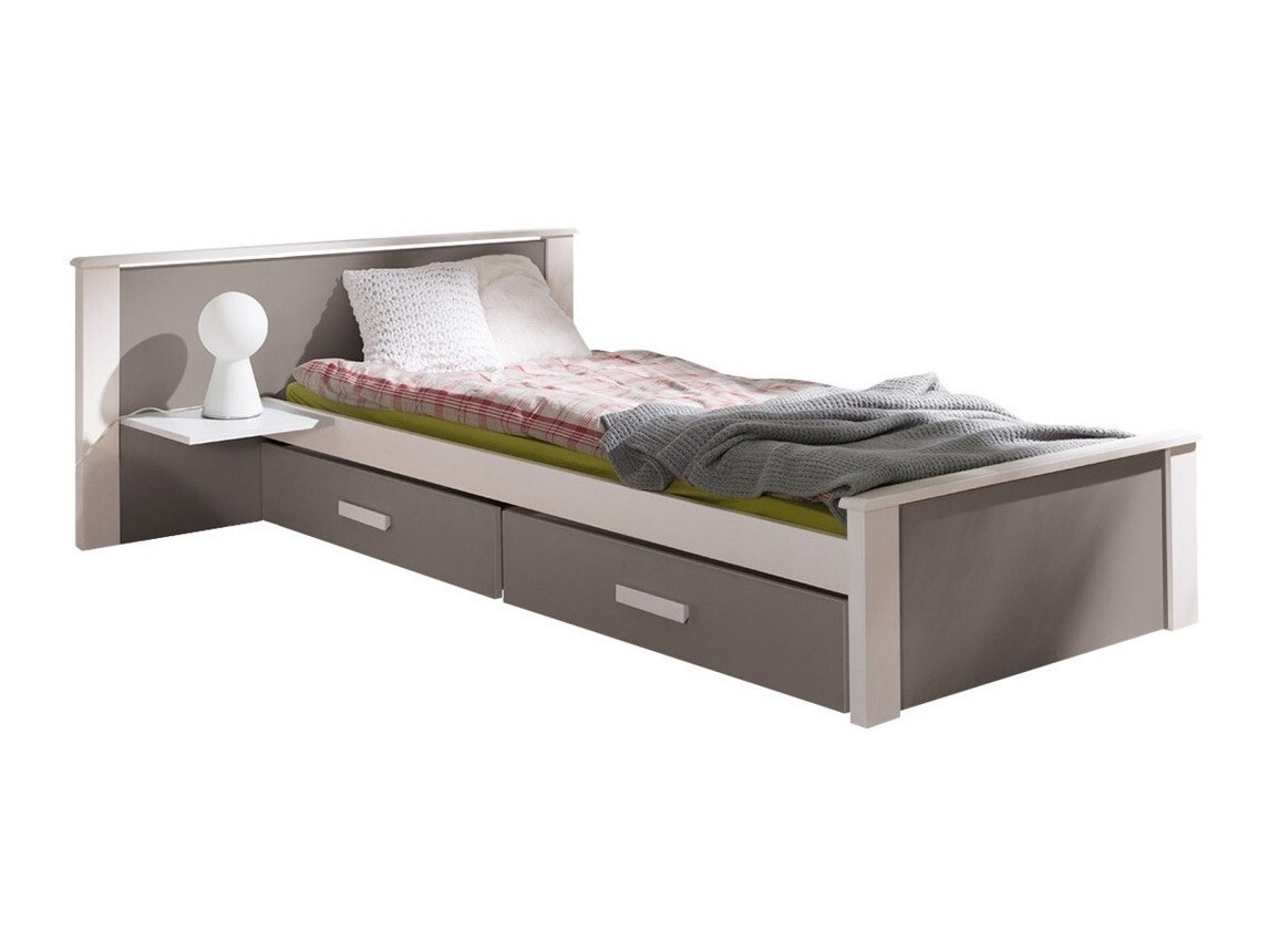 Bed Henderson 118 (Wit + Truffel)