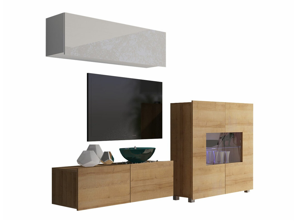 Woonkamerset Tivdalu 113 (Gouden eik + Wit)