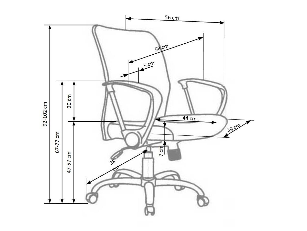Bureaustoel Houston 108 (Zwart)