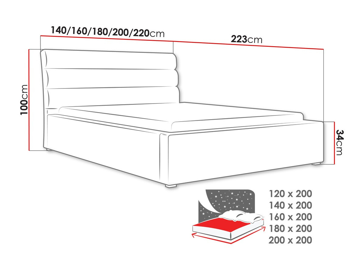 Bed Pomona 110 (Victoria 14 866)