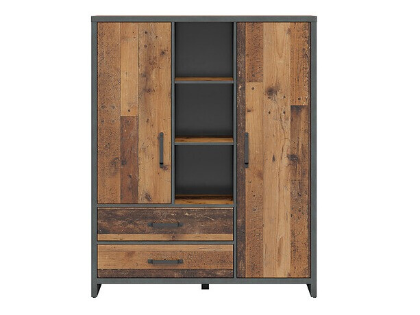 Boekenkast Belsera 107 (Bruin + Matera grijs)