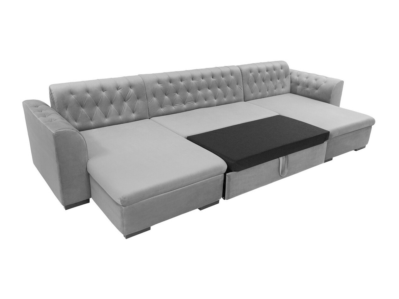 Chesterfield hoekbank Comfivo 255 (Magic Velvet 2250 + Senegal 825)