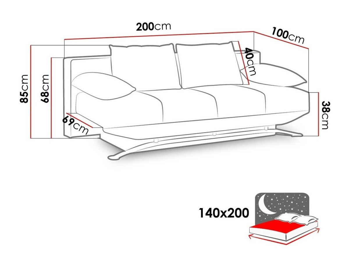 Slaapbank Velum (Aura 01)