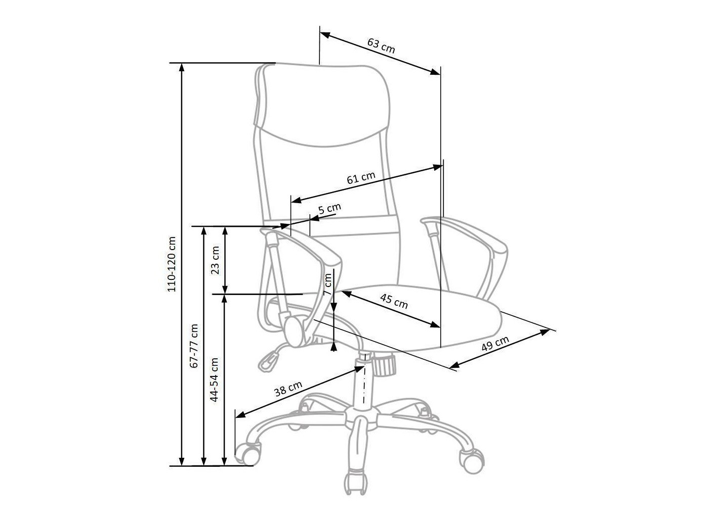Bureaustoel Houston 429 (Groen)