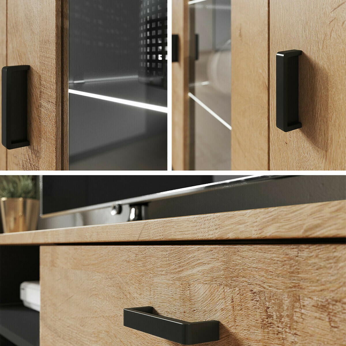 Woonkamerset Tornola 115 (Wit + Glanzend wit)