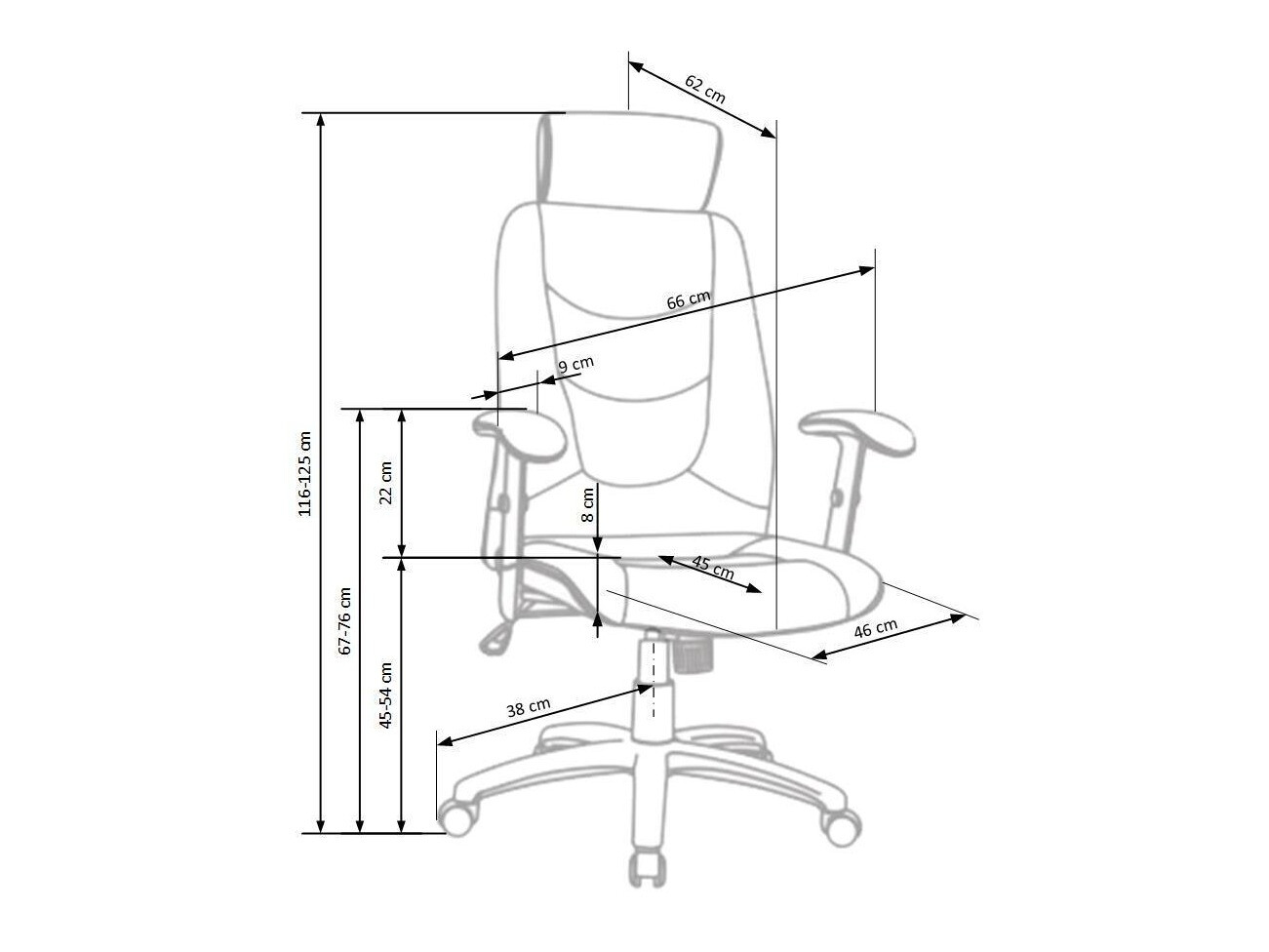 Bureaustoel Houston 663