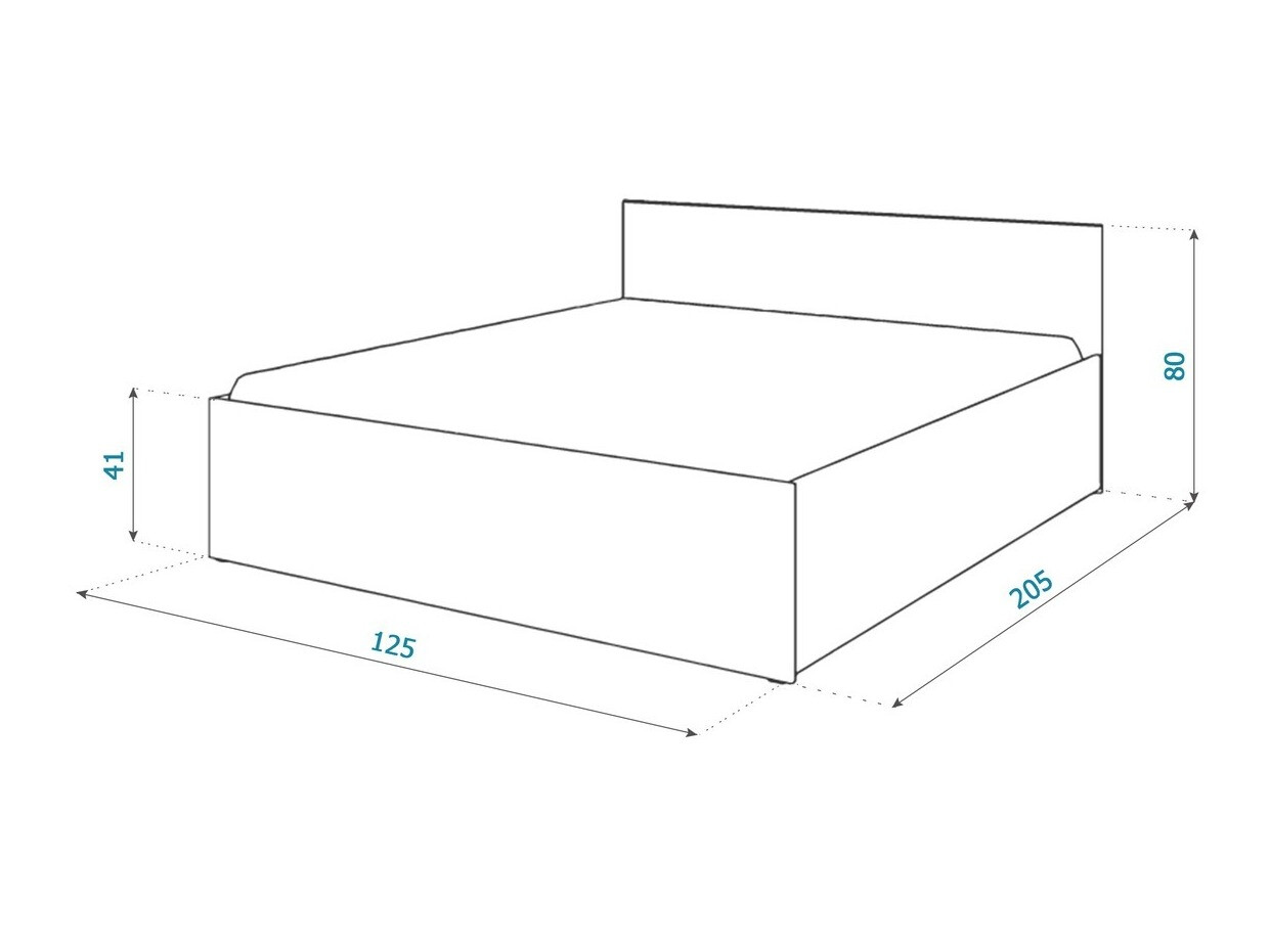 Bed Aurora 157 (Wit)