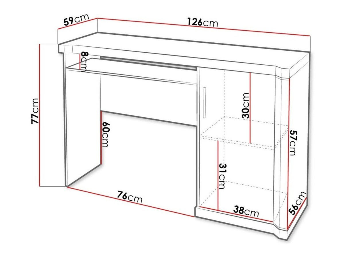 Bureau Lorelie 112 (Truffel eiken)
