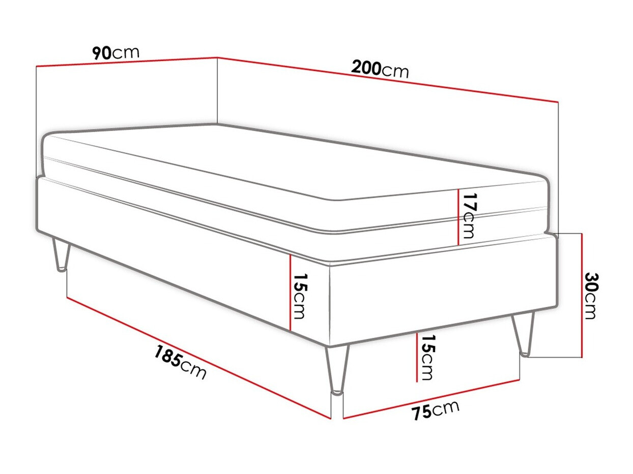 Boxspring Logan 108 (Manila 02)