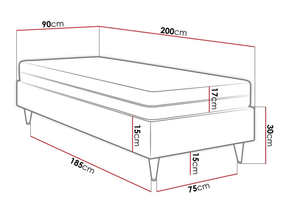 Boxspring Logan 108 (Manila 09)