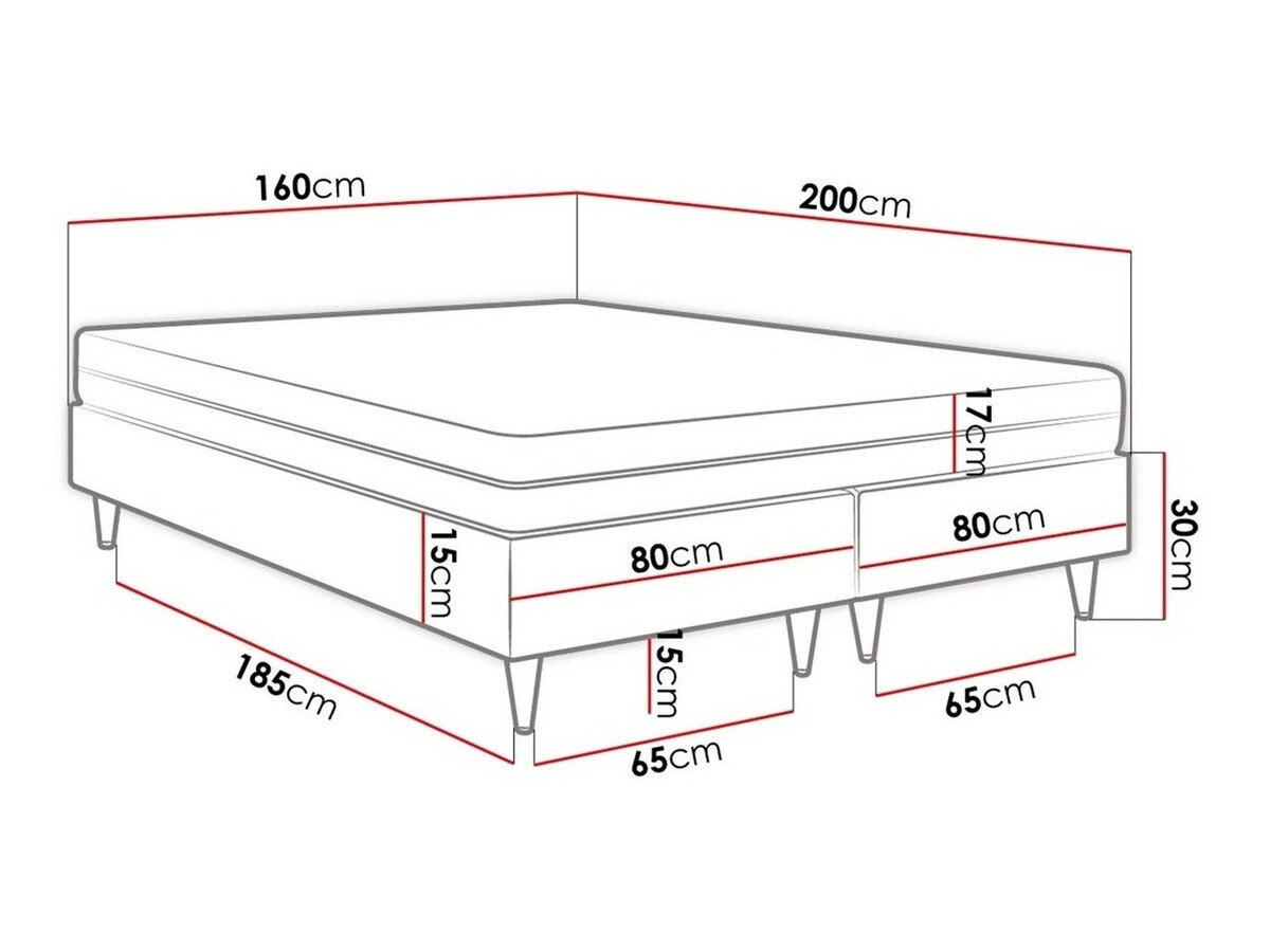 Boxspring Logan 109 (Manila 26)