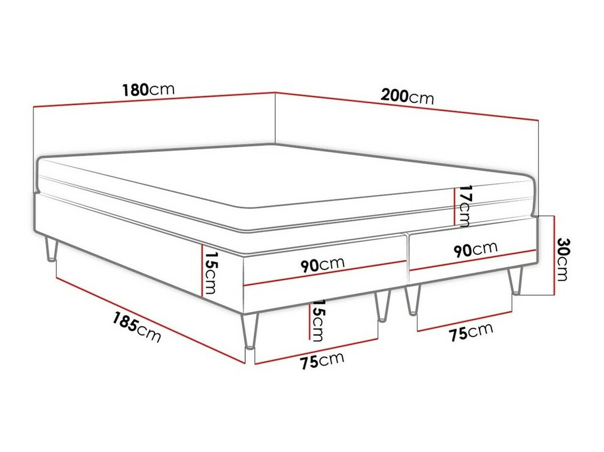 Boxspring Logan 109 (Manila 26)