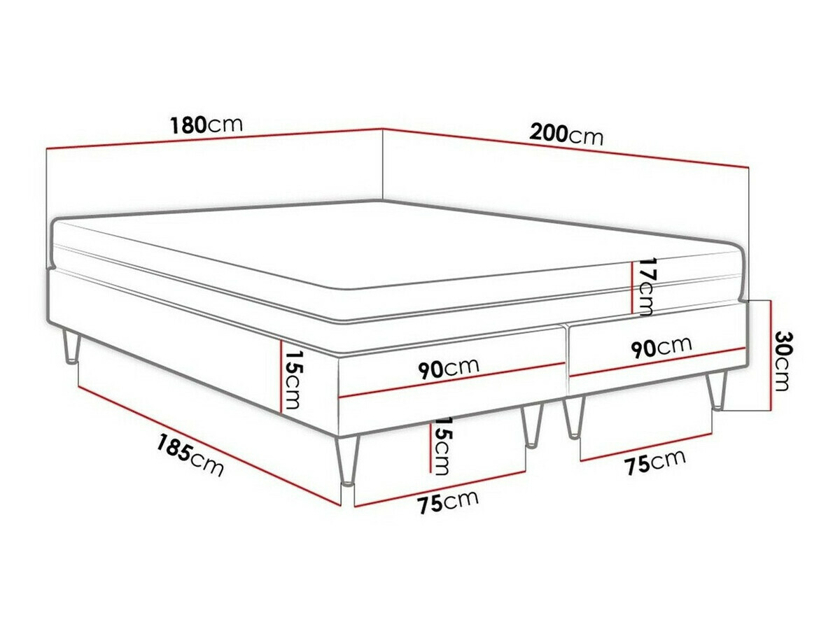 Boxspring Logan 109 (Soft 011)