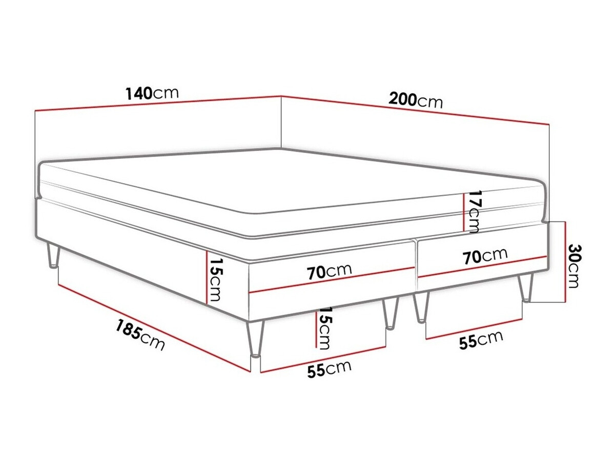 Boxspring Logan 109 (Soft 17)