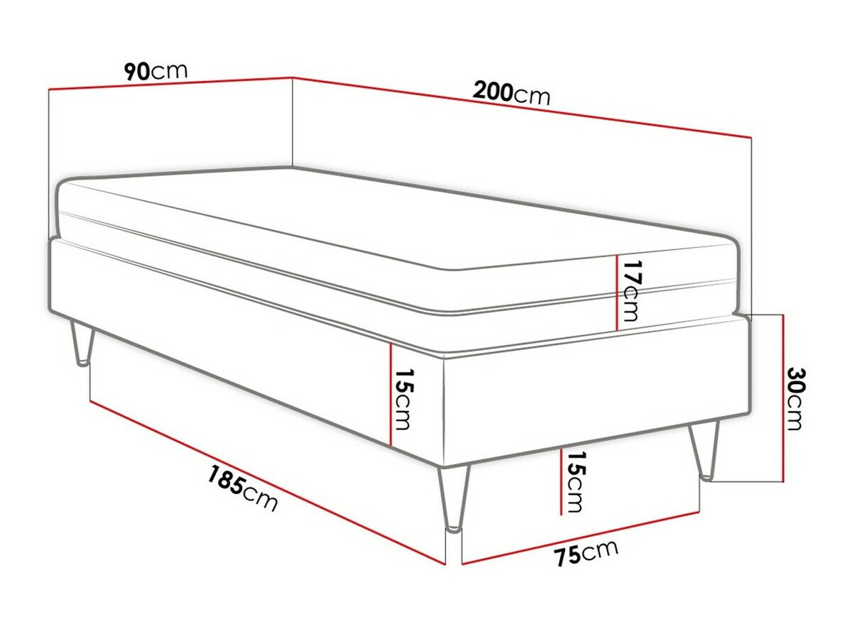 Boxspring Logan 108 (Manila 11)