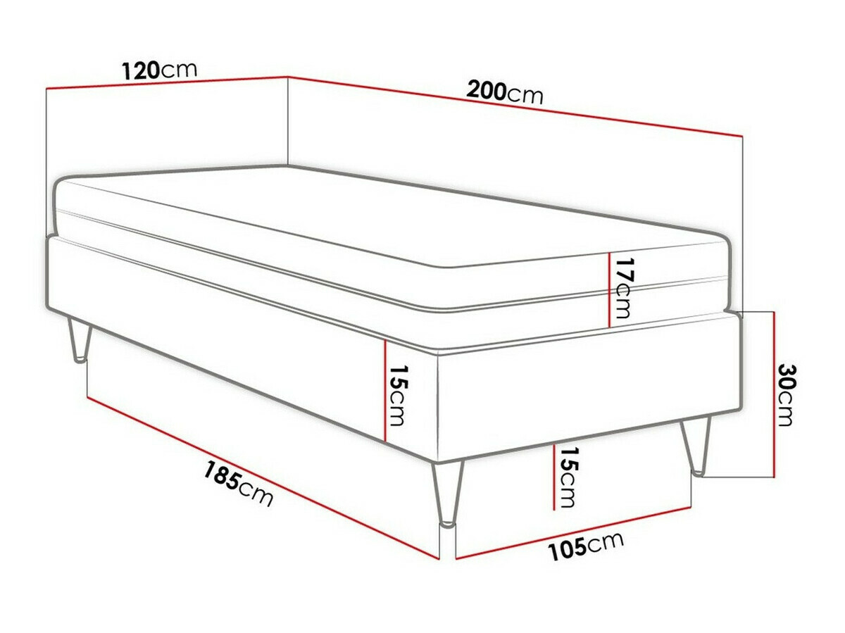 Boxspring Logan 108 (Manila 26)