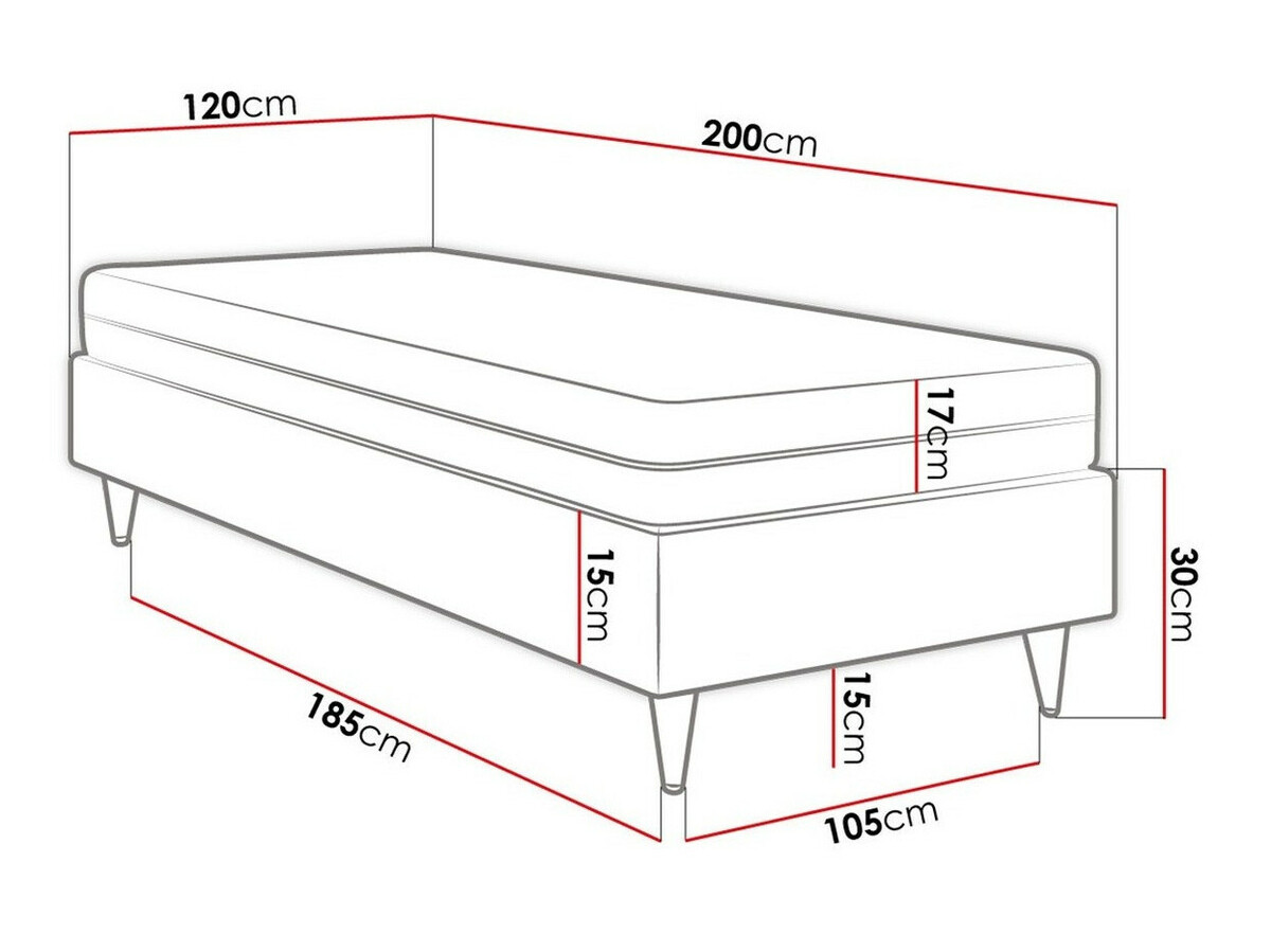 Boxspring Logan 108 (Soft 011)