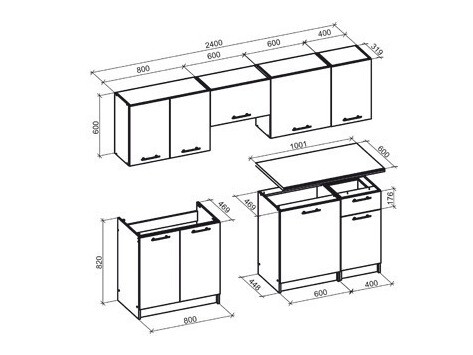 Keukenset Houston 856 (Wotan eik + Antraciet)
