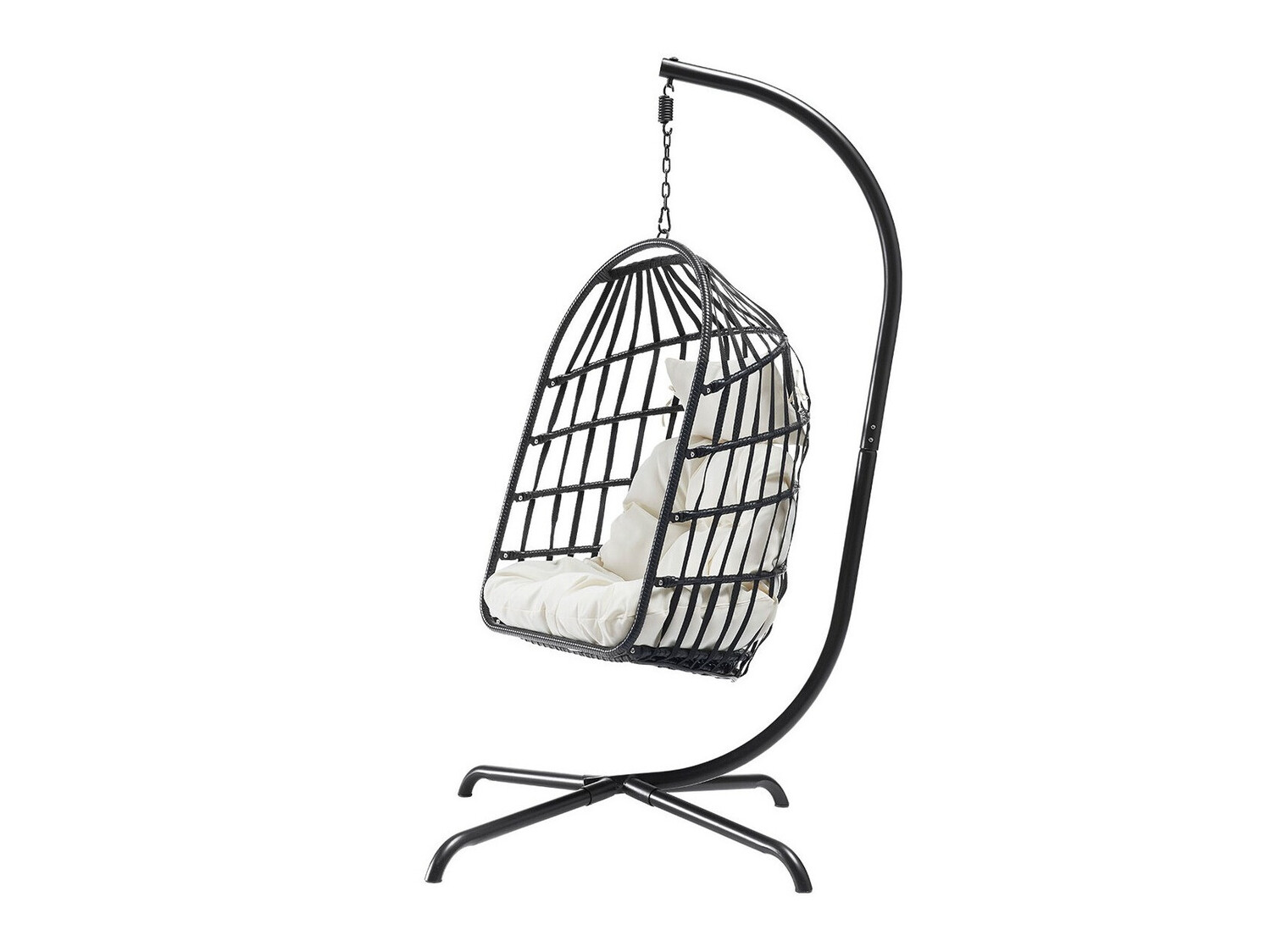 Hangende stoel Comfivo 316 (Zwart + Crème)