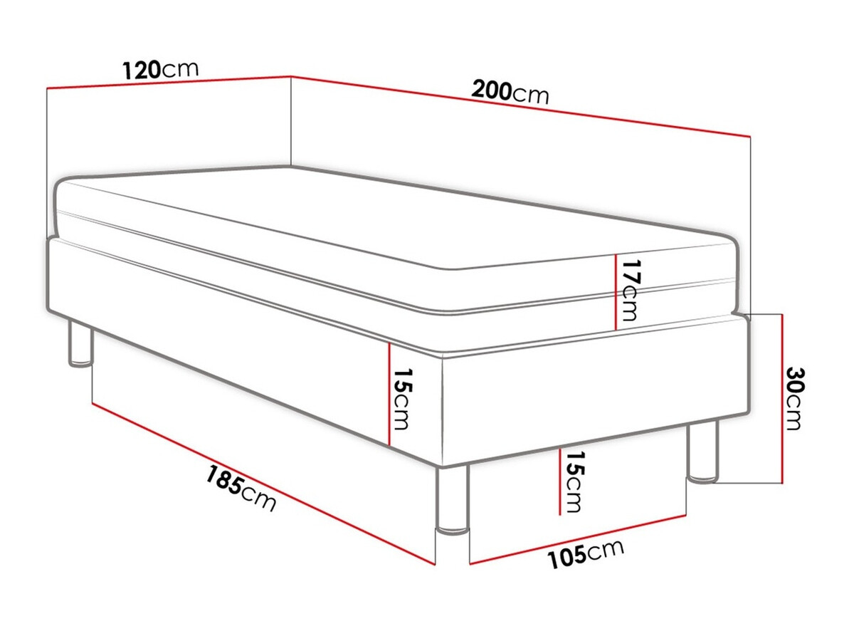 Boxspring Logan 106 (Soft 011)